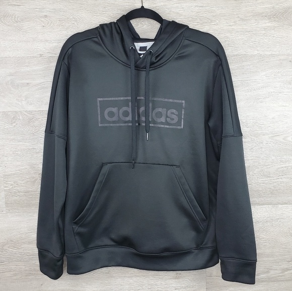Adidas black on black hoodie Size XL